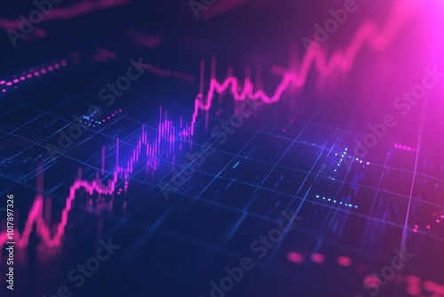 Trading chart illustration