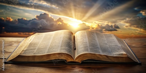 A panoramic view of the first page of the Book of Revelation in the Holy Bible