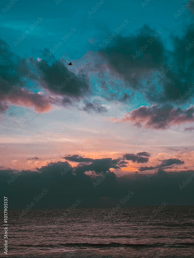 Fototapeta premium sunrise on the sea