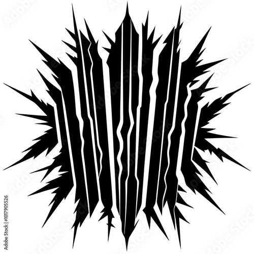 black marks vertical scratches
