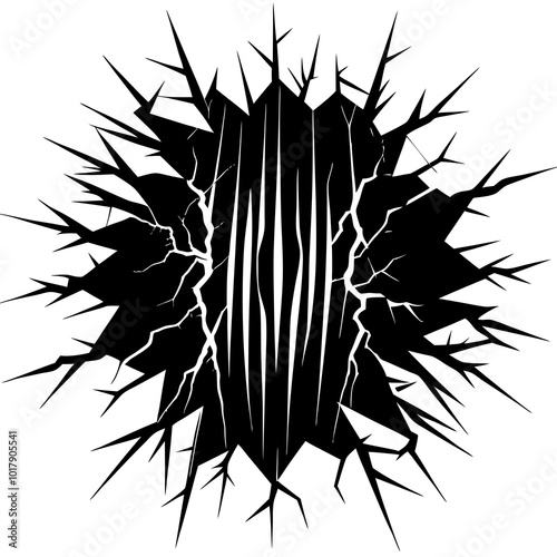 black marks vertical scratches