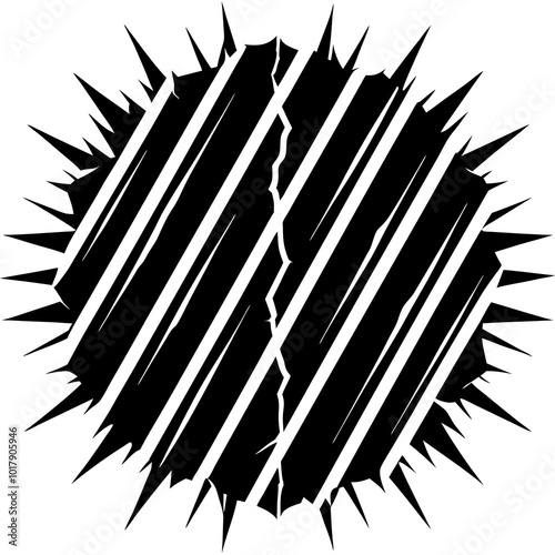 black marks vertical scratches