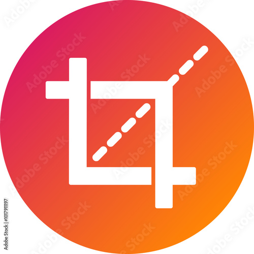 Crop Tool Vector Icon