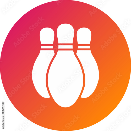 Bowling Pin Vector Icon