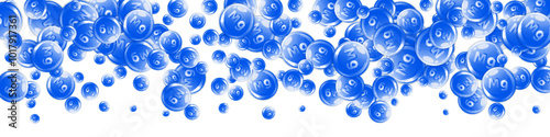 Magnesium round capsules scattered randomly.