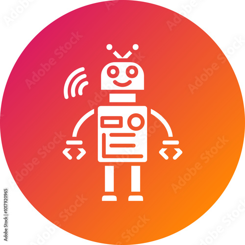 Robot Vector Icon Design