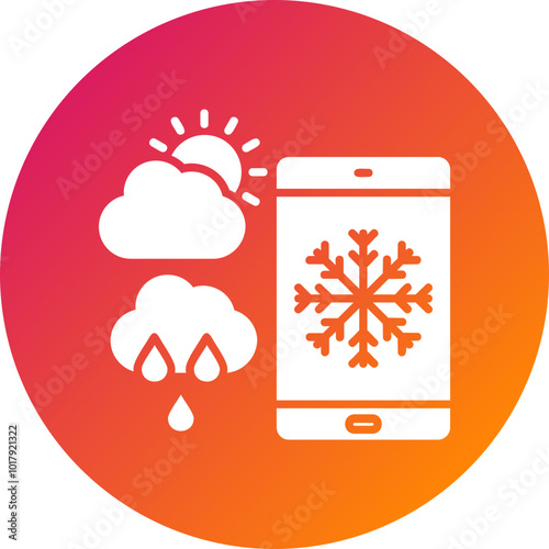Forecast Vector Icon Design