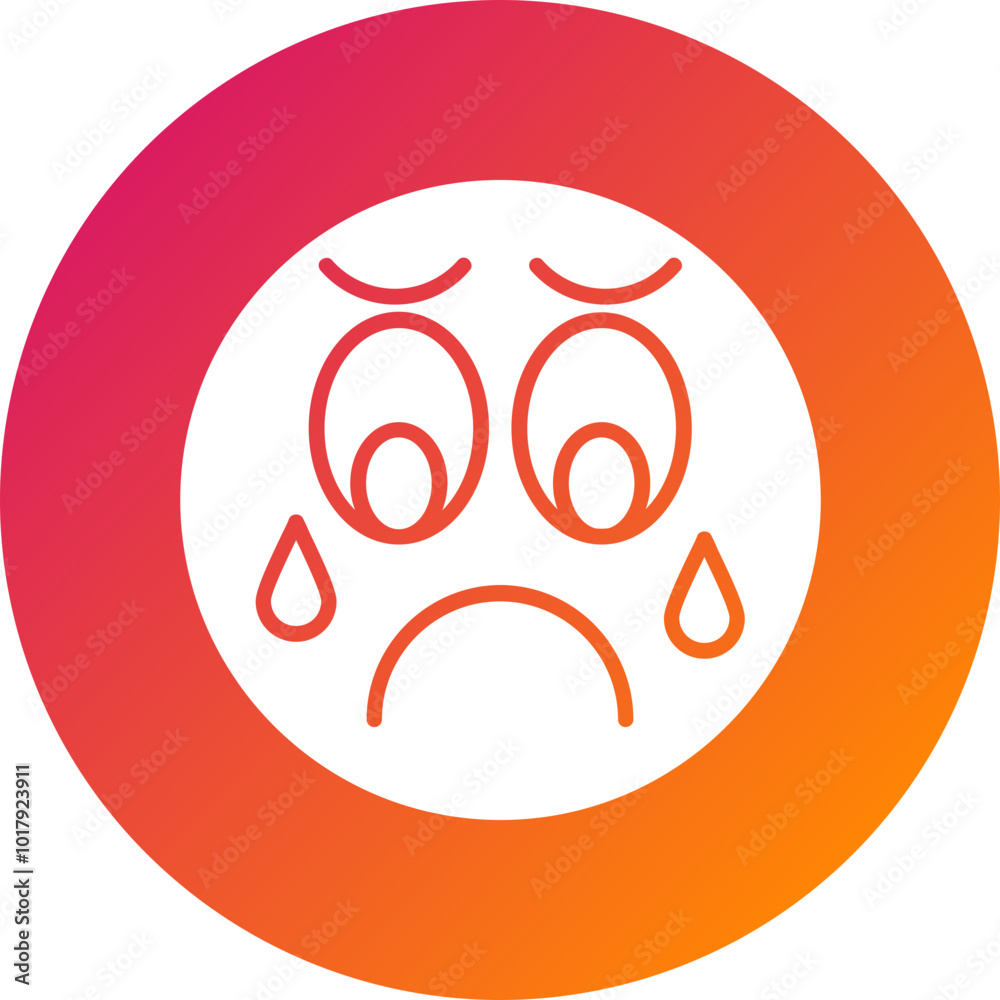 Sad Vector Icon Design