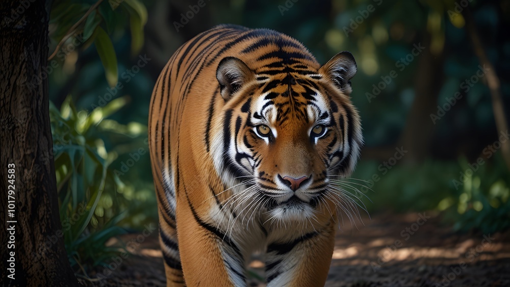 Wild Bengal Tiger in Natural Surroundings Wild Bengal Tiger in Natural Surroundings