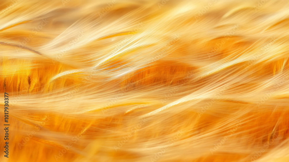 Soft Golden Wheat Waves in Sunlight Soft Golden Wheat Waves in Sunlight