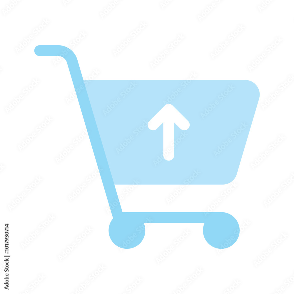A shopping cart with a downward arrow, symbolizing delete purchase A shopping cart with a downward arrow, symbolizing delete purchase