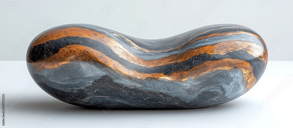 Obraz premium Striped Stone Abstract