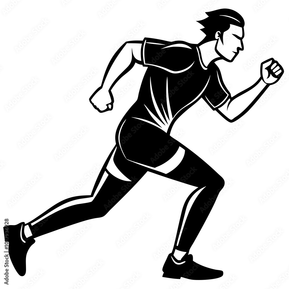 runner running silhouette runner running silhouette