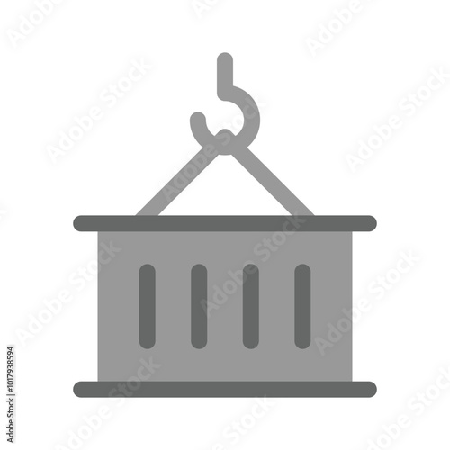 Premium icon of cargo container in trendy style