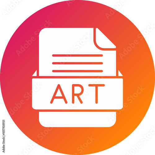 ART File Format Vector Icon Design