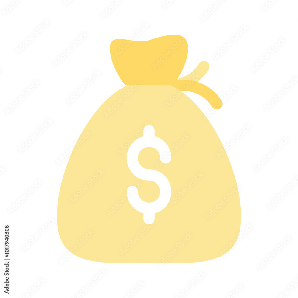 A money bag icon symbolizing wealth, savings, or profits A money bag icon symbolizing wealth, savings, or profits