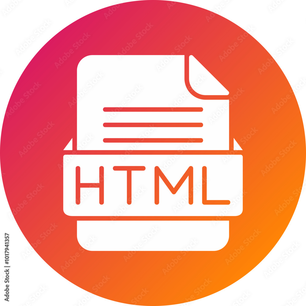 HTML File Format Vector Icon Design HTML File Format Vector Icon Design