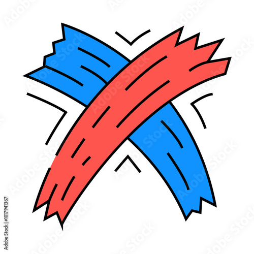 no hand line icon vector. no hand sign. isolated symbol illustration