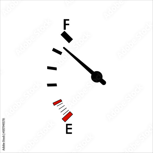 Fuel indicators gas meter. Gauge vector tank full icon. Car dial petrol gasoline dashboard.