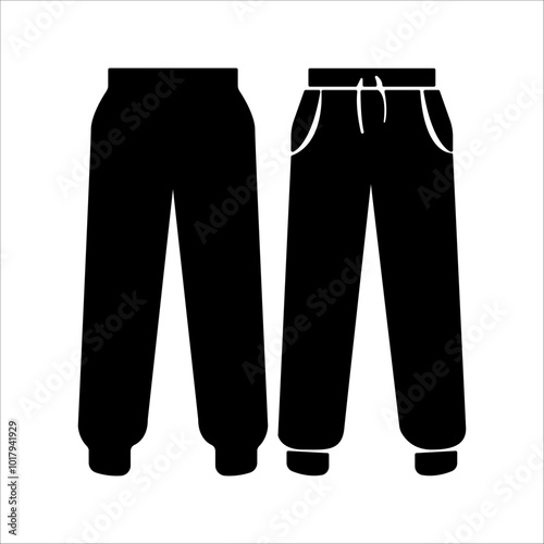 Trousers icon. linear style sign for mobile concept and web design. Sports pants outline vector icon. Symbol, logo illustration. Vector graphics