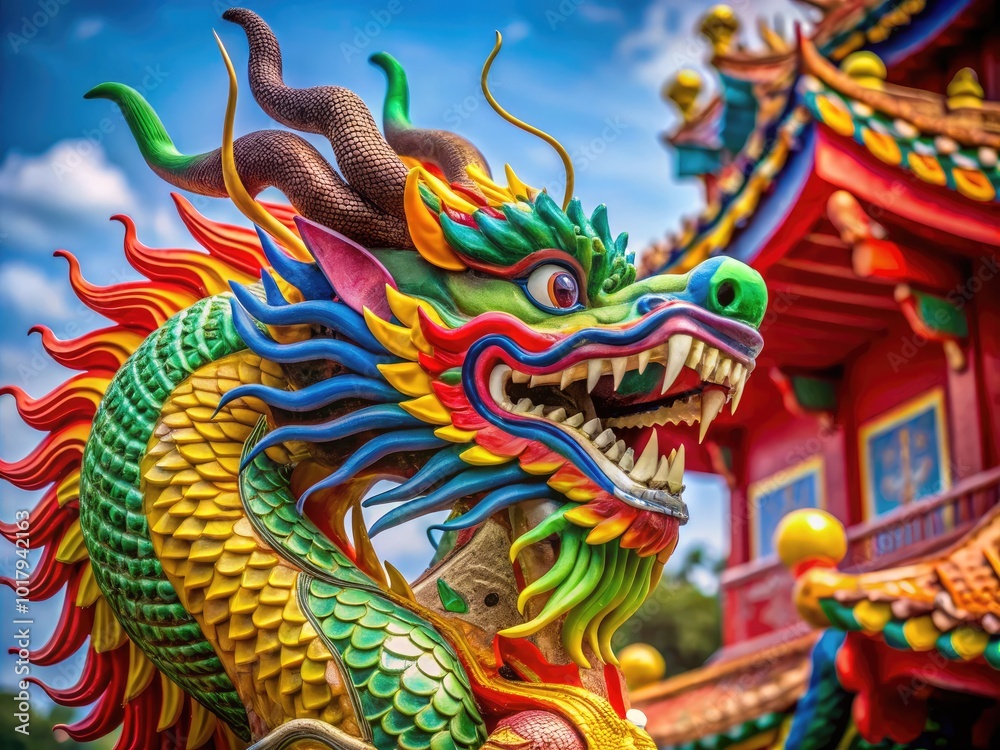 Majestic China Dragon in Vibrant Colors Showcasing Traditional Art and Cultural Heritage Majestic China Dragon in Vibrant Colors Showcasing Traditional Art and Cultural Heritage