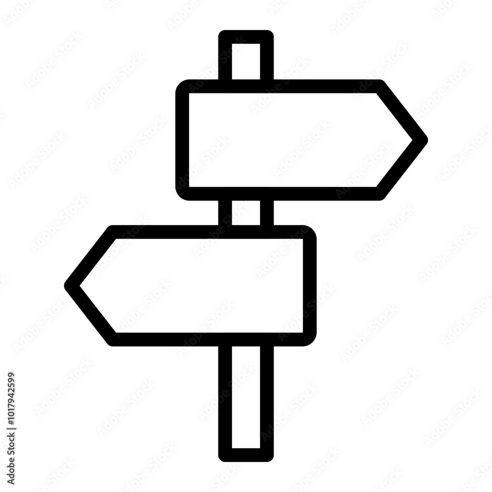 Sign Vector Line Icon Design Sign Vector Line Icon Design