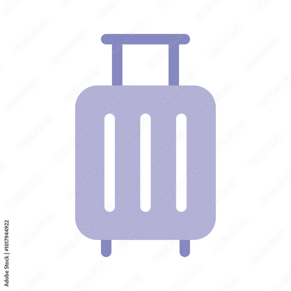 A suitcase icon representing travel, baggage, or vacation A suitcase icon representing travel, baggage, or vacation