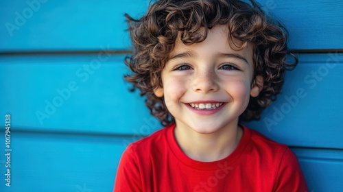 The Smiling Boy with Joy