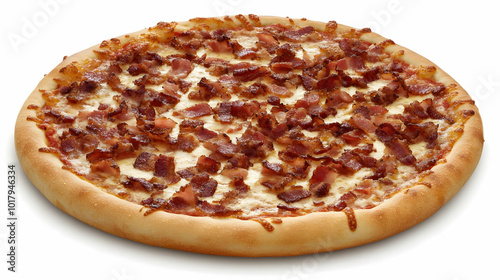 Delicious Bacon Pizza.