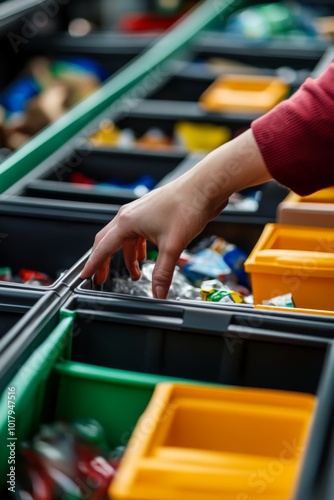 Recycling Center in Close-Up Action