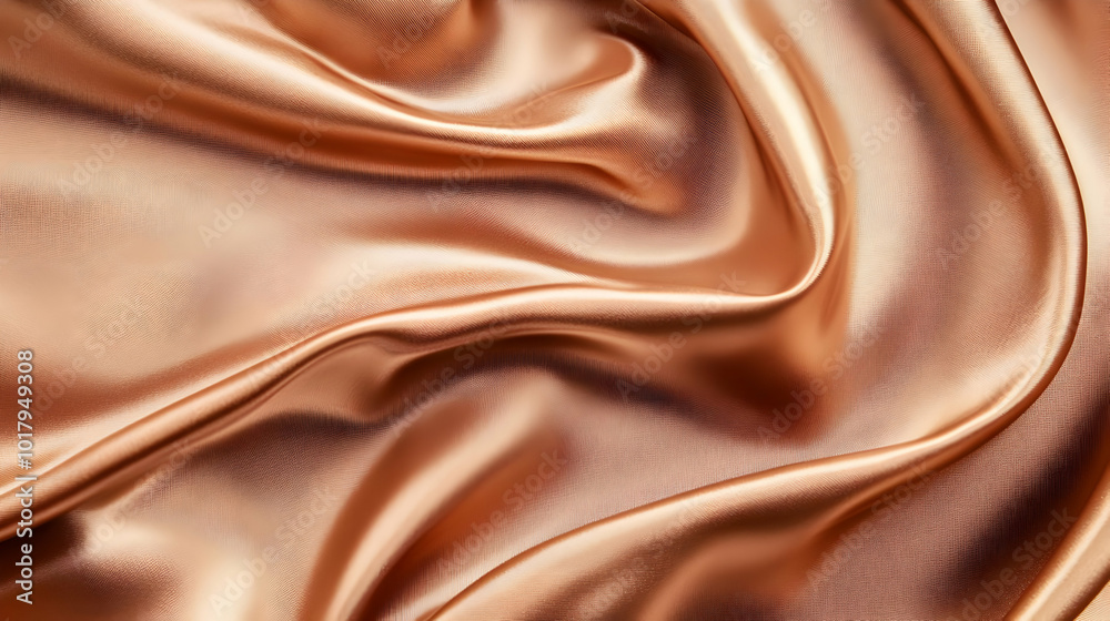 Smooth Brown Satin Fabric Texture. Smooth Brown Satin Fabric Texture.