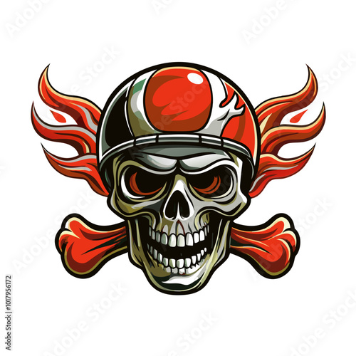 teschio col casco rosso 02