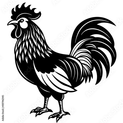 rooster isolated