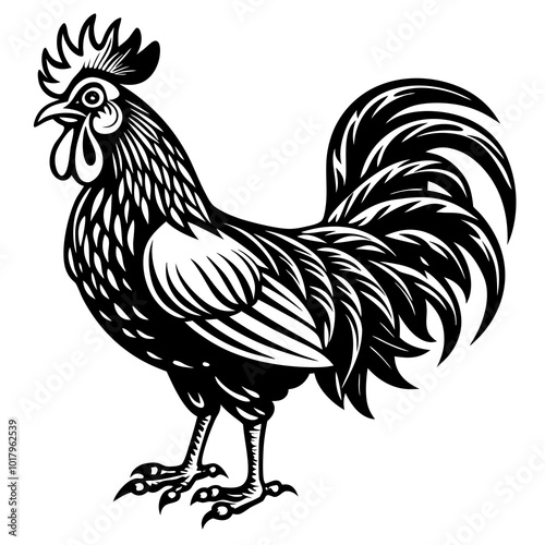 rooster isolated