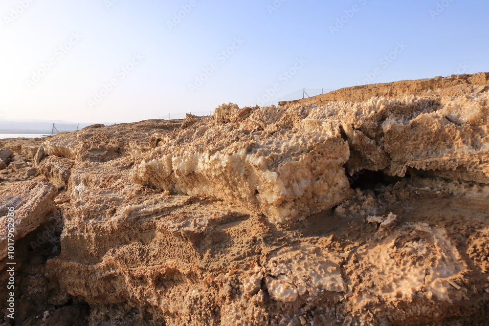 Ecological catastrophe of the Dead Sea. Erosion and salt formations on the surface of the earth. Jordan Ecological catastrophe of the Dead Sea. Erosion and salt formations on the surface of the earth. Jordan
