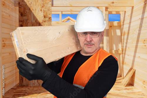 Man builder. Loader with bo...