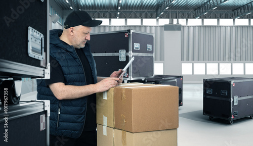 Photos Boxes with musical equipment