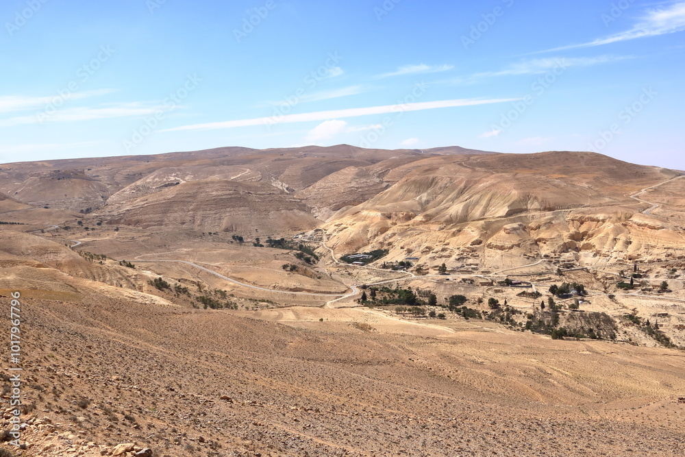 Abandoned village and landscape around near Montreal, Shobak, Dana Nature Reserve, Jordan Abandoned village and landscape around near Montreal, Shobak, Dana Nature Reserve, Jordan
