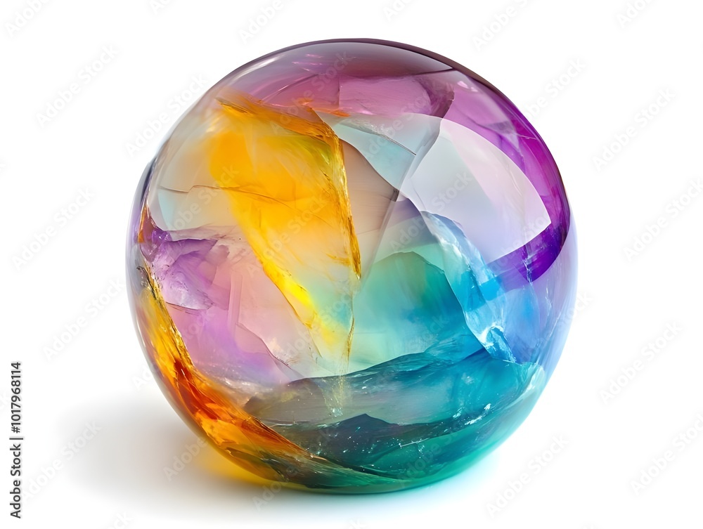 a colorful marble with a white background
a colorful marble with a white background