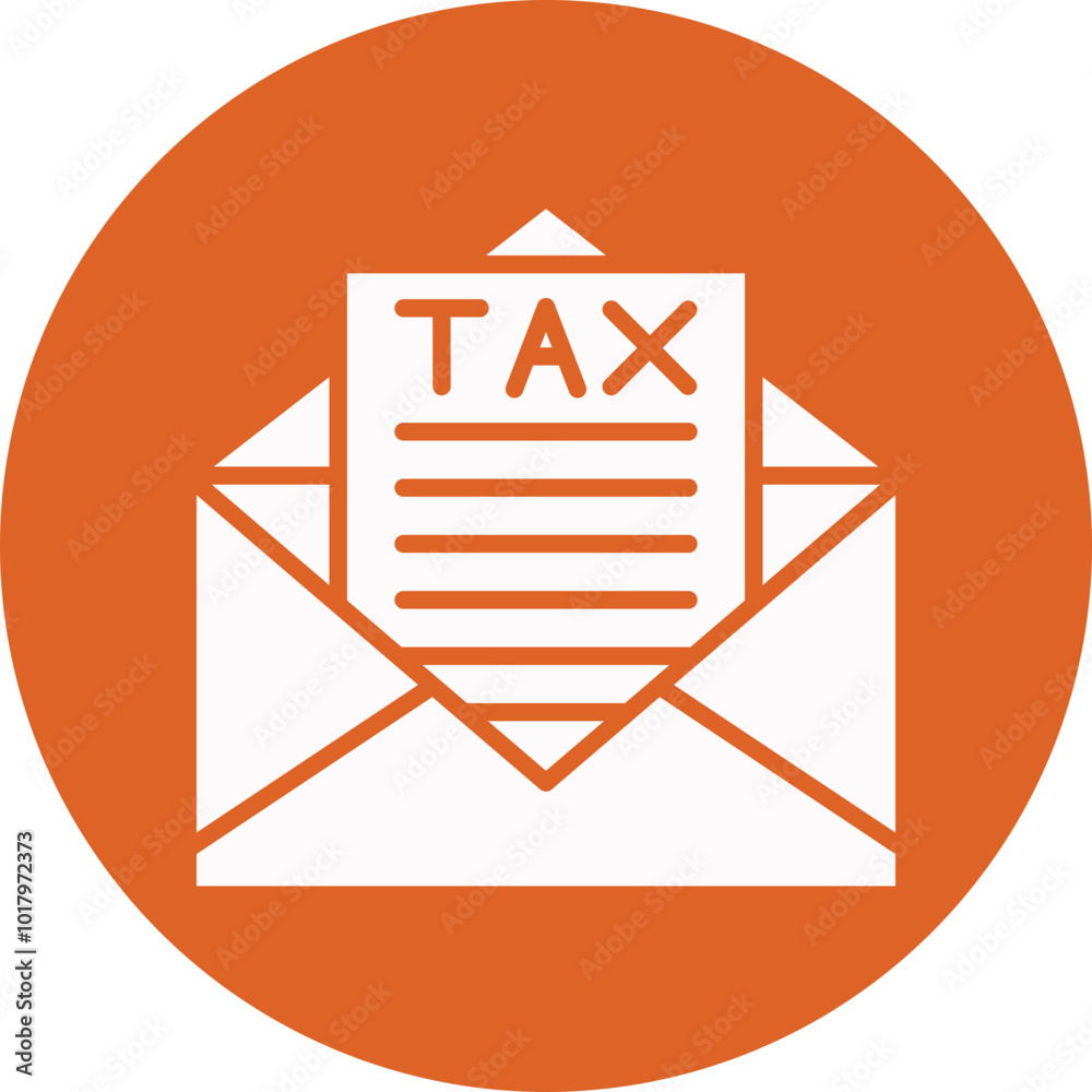Tax glyph circle icon Tax glyph circle icon