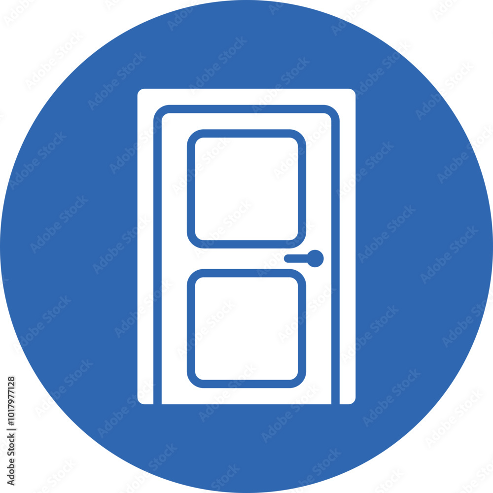 Door glyph circle icon
