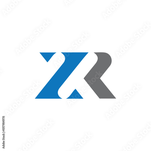 Free Download initial zr letter logo design vector template, zr logo vector design, rz letter logo, rz logo for business. - GFXLoad