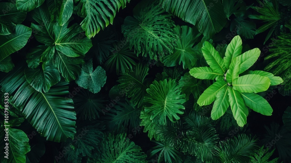 Lush Green Rainforest Canopy View from Above Lush Green Rainforest Canopy View from Above