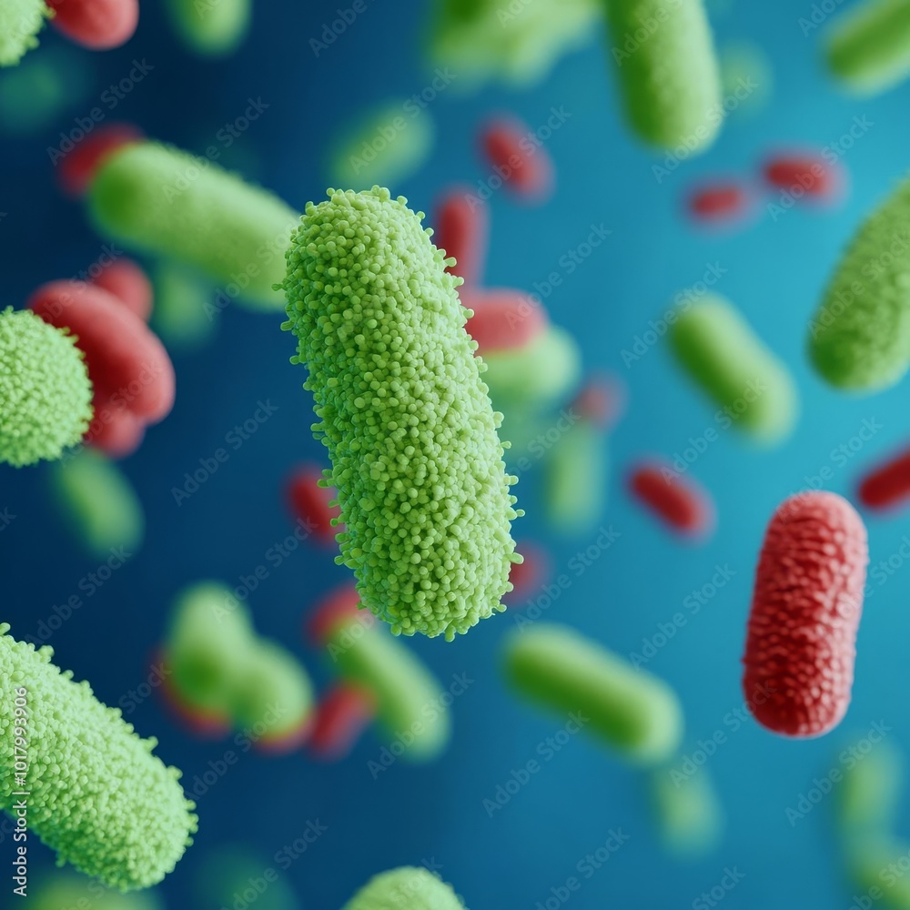 Dangerous spores in household environment, bacterial spread, 3D illustration Dangerous spores in household environment, bacterial spread, 3D illustration