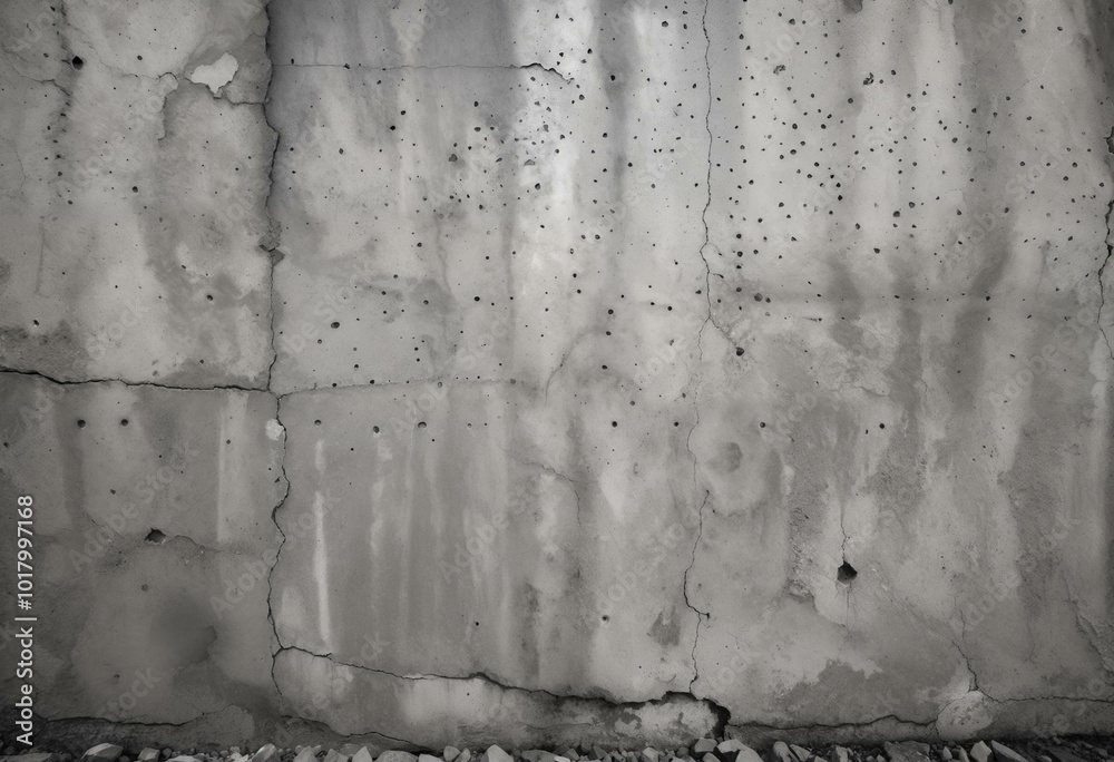 Obraz premium concrete cracked wall texture