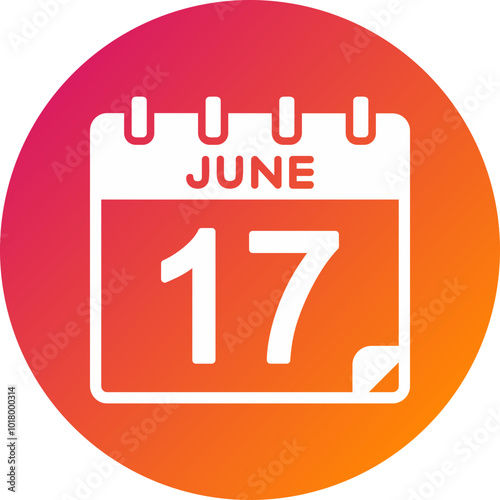 17 June Vector Icon Design