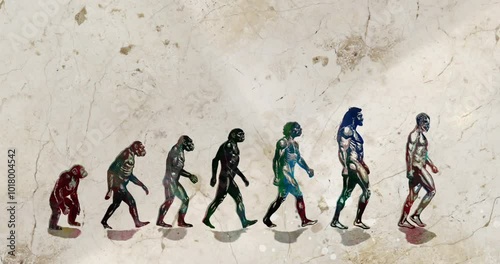 March of Progress - All Stages of Evolution