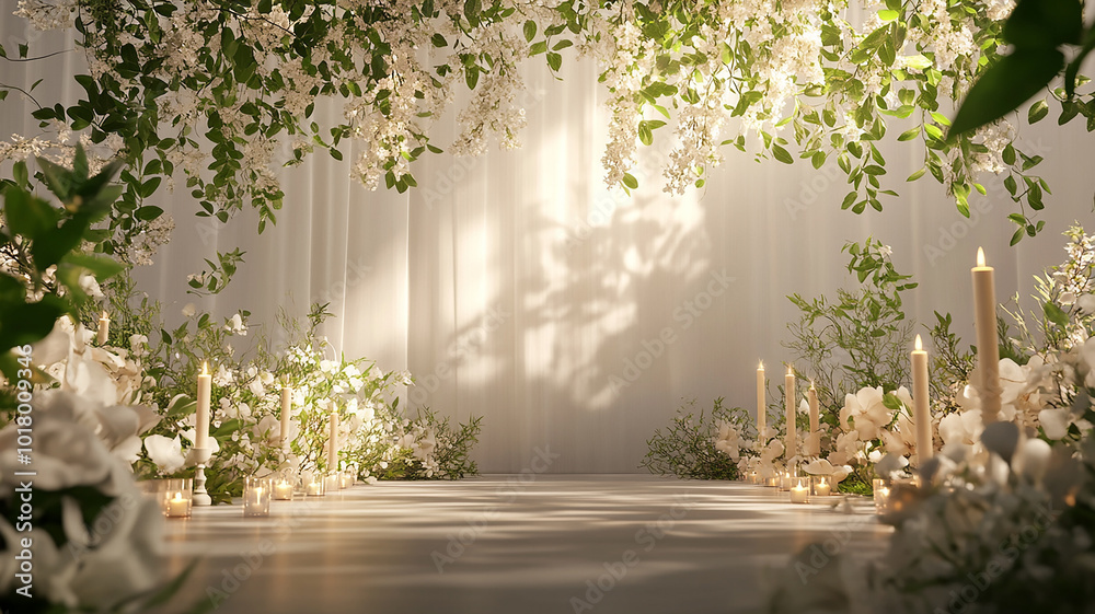 Fototapeta premium a wedding stage decoration feature