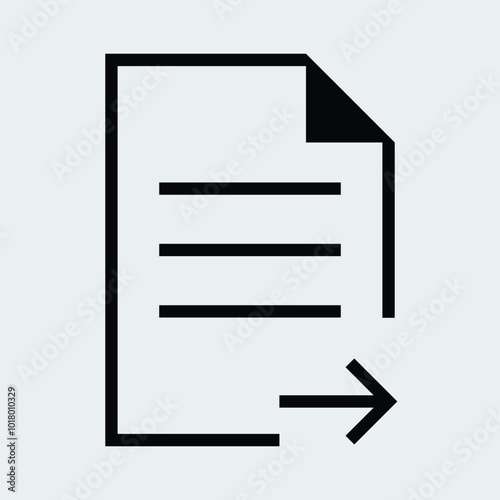 Export file icon design stock illustration