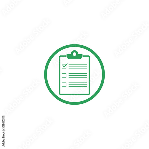 Shopping List icon isolated on transparent background